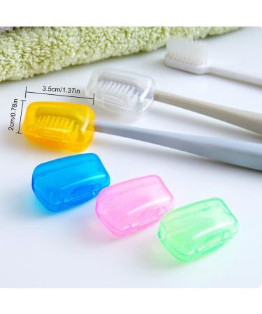 12 Pack Toothbrush Head Covers | Plastic Clip Caps for Travel & Home Protection - Buy Online on GoSupps.com