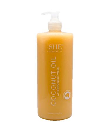 Om She COCONUT OIL & MANGO BODY WASH 33.8 FL OZ