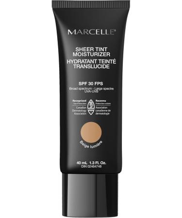 Marcelle CC Cream SPF 35 Light to Medium Complete Correction Tinted Moisturizer Non-Comedogenic & Sheer Tint Moisturizer SPF 30 Beige Lumi re with Hyaluronic Acid and Aloe - Buy Online on GoSupps.com