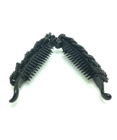 Meilliwish Noble Lady Banana Hair Clip Ponytail Holder (Black) - H36 (3.2) - Buy Online on GoSupps.com