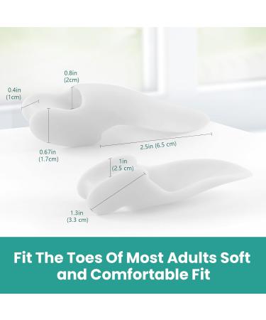 Welnove Bunion Cushion Protector - 8 Pack Gel Corrector Pads for Big Toe Pain Relief Callus Protection & Friction Alleviation - Buy Online on GoSupps.com