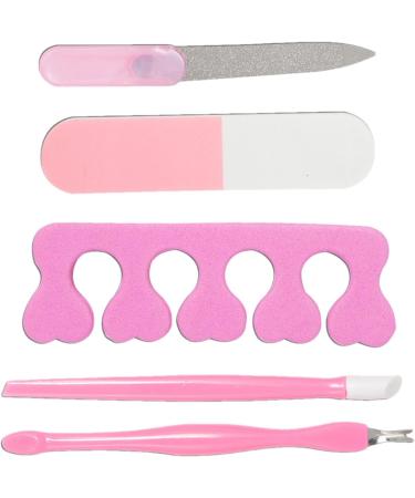 Manicure and Pedicure Kit - 5-Piece Professional Nail Grooming Kit | Accessories for Proms Parties Travel Dating and Other Occasions - Buy Online on GoSupps.com