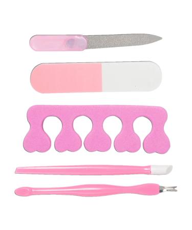Manicure Tool Kit Professional | 5-Piece Professional Nail Grooming Kit - Accessories for Proms Parties Travel Dating and Other Occasions