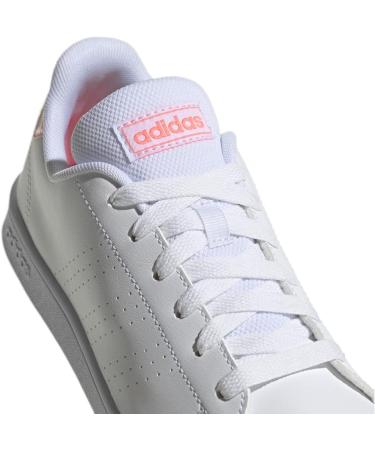 adidas Kids Advantage Cf I Sneaker Child 6.5 UK - White/Acid Red | Unisex Boys Shoes - Buy Online on GoSupps.com