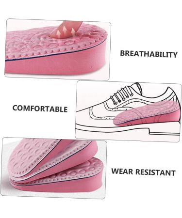 FOMIYES Invisible Heightening Insoles - 4 Pairs of Half Pad Shoe Lifts for Height Increase and Comfort - Cushioned Heel Pads for Men s White & Pink Shoes - Buy Online on GoSupps.com