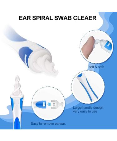 Q Grips Ear Wax Removal 2025 Q Grips Earwax Removal Tool Spiral Ear Wax Removal Tool Reusable Earwax Removal Kit Safe Soft Ear Cleaner with 16 Pcs Soft Replacemen - Buy Online on GoSupps.com