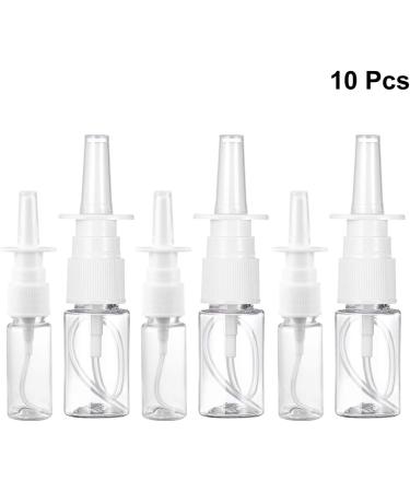 FOMIYES 10ml White Empty Plastic Nasal Spray Bottles Pump Sprayer Mist Nose Spray Refillable Bottle for Saline Water Wash Applications Pack of 20 Pump Bottles - Buy Online on GoSupps.com