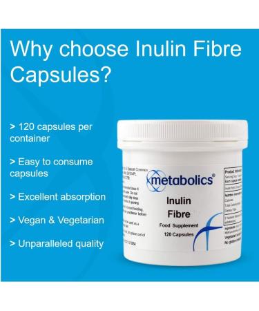 Inulin Fibre Capsules - Pure Chicory Root Extract for Digestive Health - Buy Online on GoSupps.com