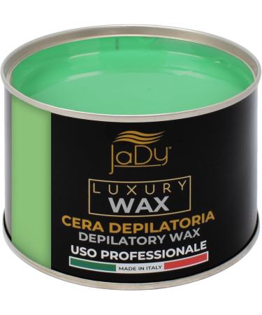 JaDy - Cire d pilatoire Aloe Vera | pilation douce pour peaux sensibles | Usage pro et maison | Fabriqu e en Italie 400 ml Verte 1 - Buy Online on GoSupps.com