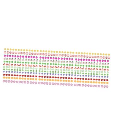 minkissy 7200 Pcs fruit slices Decals for Acrylic Nails nail decorations for nail art applique Nail chips fruit slices for manicure fruit slices for nail decorative sheet Charm