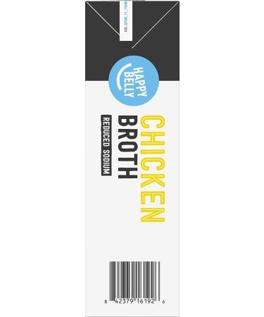 Amazon brand - Happy Belly Reduced Sodium Chicken Broth  32 Ounce - Buy Online on GoSupps.com
