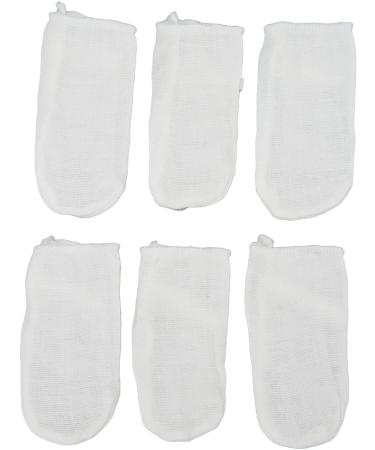 Baby Tongue Cleaner & Teeth Cleaning Gauze - Safe Elastic Finger Covers for Milk Stain Removal | 6 Pack - Buy Online on GoSupps.com