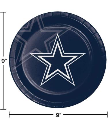 Creative Converting Dallas Cowboys Paper Plates 24 ct - Official NFL Party Supplies - Buy Online on GoSupps.com