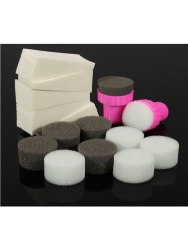 Buy Gemini Mall Nail Art Sponge Stamp Set - Manicure Tools for Perfect Shadow Transfer | International Shipping Available - Buy Online on GoSupps.com