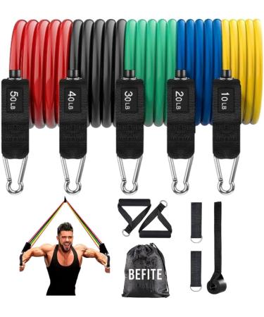 Buy Exercise Bands for Men & Women | Resistance Bands for Home Workouts Yoga & Physical Therapy | 10-150LBS Assorted | International Shipping Available - Buy Online on GoSupps.com