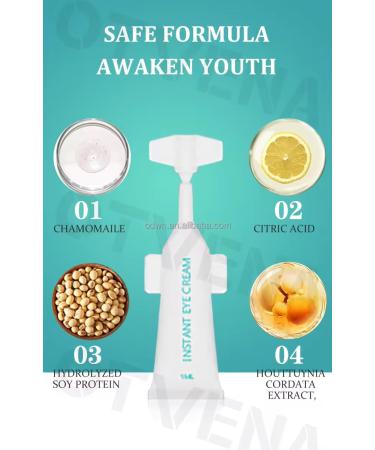OTVENA Korean Instant Eye Cream Advanced Anti-Aging Formula in 25 Individual 1ml Vials Instantly Reduces Puffiness Dark Circles & Wrinkles Firming & Lifting Under Eye Treatment for Men & Women - Buy Online on GoSupps.com
