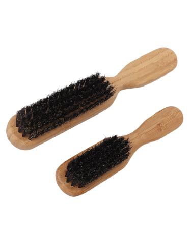 2pcs Beard Brush Set - Wooden Handle Skin-Friendly Barber Tool for Easy Beard Care & Cleaning - Buy Online on GoSupps.com