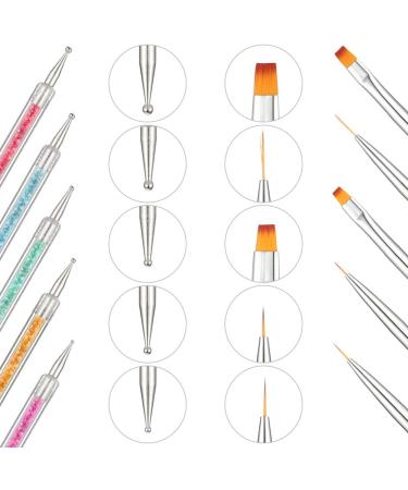 Bohoman 17 Pcs Acrylic Nail Brush Set for UV Gel Painting and Nail Art Tips - Buy Online on GoSupps.com