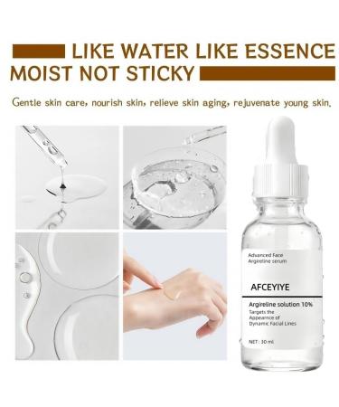 AFCRYIYE Argireline Solution 10% Facial Serum Anti-Aging Face Serum for Women & Men Wrinkle & Fine Line Reducer Skin Firming & Hydrating Boosts Elasticity 30ml / 1oz (1) - Buy Online on GoSupps.com