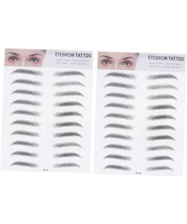 FOMIYES 4 Pcs 3d Eyebrow Stickers 3d Stickers Waterproof Suit Cosmetology Kit Eyebrow Tool Shaper Make up 4d - Buy Online on GoSupps.com