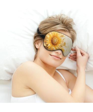 Blooming Sunflowers Sleep Mask - Adjustable Soft Eye Cover for Light Blocking | Perfect for Men Women & Kids - Buy Online on GoSupps.com