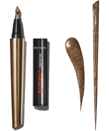Revlon Chrome Ink So Fierce Liquid Eyeliner Long-Lasting Metallic Effect High-Intensity Pigments and Reservoir Cap N902 Bronzing - Buy Online on GoSupps.com