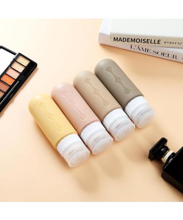 Gemice Silicone Travel Bottles Set 90ml - FDA Approved Refillable Containers for Shampoo & Lotion - 4 Spout-Safe Travel Toiletries - Buy Online on GoSupps.com