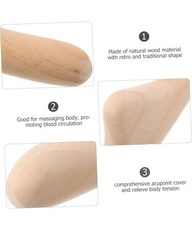 Combined Massage Device - Manual Massage Roll Rod & Pressing Point Tool for Facial Shaping | Acupuncture Point Massage Bars & Wooden Roller Stick - Buy Online on GoSupps.com