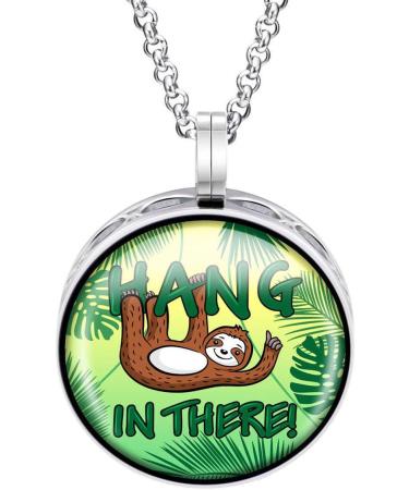 Wild Essentials Sloth Necklace Essential Oil Diffuser Kit | Calming Aromatherapy Gift Set with Lavender Lemongrass Peppermint & Orange | International Shipping - Buy Online on GoSupps.com