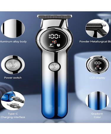 Professional Electric Hair Clipper - Cordless Rechargeable Hair Cutting Tool with LED Display for Home & Salon Use - Buy Online on GoSupps.com
