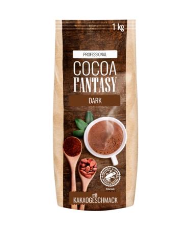 Cocoa Fantasy Dark Dark drinking chocolate 1kg cocoa powder for hot chocolate 30% cocoa content Dark chocolate New recipe - Buy Online on GoSupps.com