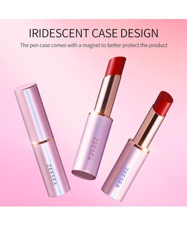 Zeesea SUPERNOVA Hydrating Lipstick #04 Flame Maple - Matte Velvet Color Long Lasting Vegan Cruelty-Free | Soft Nude Lip Makeup for All Skin Types - Buy Online on GoSupps.com