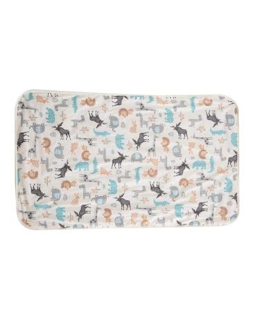 3 Layers Cotton Waterproof Baby Urine Pad Bed Nappy Liner Diaper Changing Mat for Baby Toddler Children and Adults with Incontinence 29.5x47.2Inch(Beige + Deer)