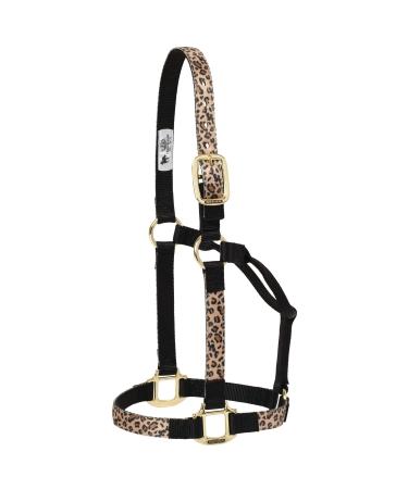 Weaver Leather Patterned Non-Adjustable Halter Brown Large Horse