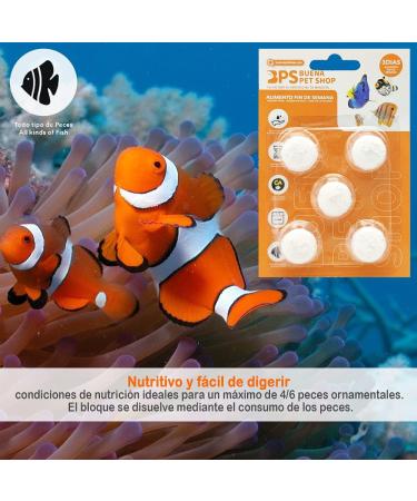 BPS 10x Weekend Fish Food 3 Days for All Kinds of Aquarium Fish Food Blocks BPS-4126*2 - Buy Online on GoSupps.com