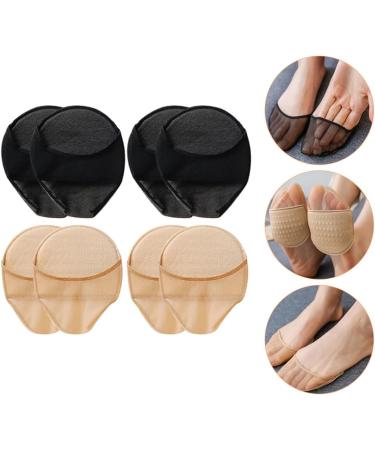 FOMIYES 20 Pairs Half Socks Heel Pads for High Heels Reusable Toe Protectors Pocket Protector Non-Slip Metatarsal Pads Non Socks Foot Supply Forefoot Pad Miss Shallow Mouth Lace Net - Buy Online on GoSupps.com