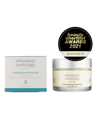 Elemental Herbology Cell Plumping Moisturizer - Co Enzyme Q10 Face Cream for Dry/Sensitive Skin - Hydrating & Cruelty-Free 1.7 Fl Oz - Buy Online on GoSupps.com