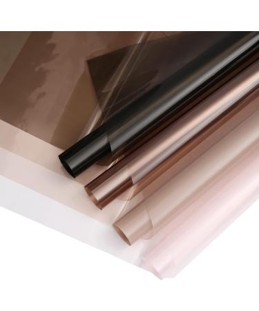 HyssinoWrap 40 Sheets 4 Colors Korean Florist Waterproof Bouquet Wrapping Paper with Ribbons - Dark Mix Clear Cellophane - Buy Online on GoSupps.com