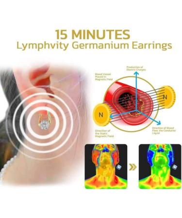 MBELLO LYMPHVITY Magnetic Therapy Earrings for Lymphatic Drainage & Weight Reduction | Gold & Silver Options for Women & Girls - Buy Online on GoSupps.com