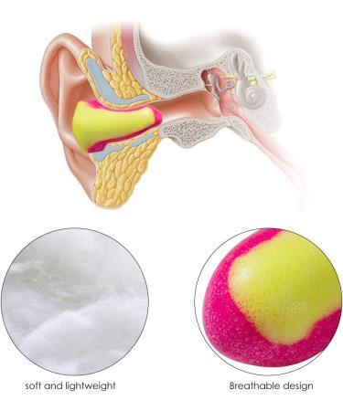 Halovie Earplugs for Sleep - 50 Pairs of Foam Hearing Protection with SNR 35dB | Soft Noise Suppression Earplugs - Buy Online on GoSupps.com