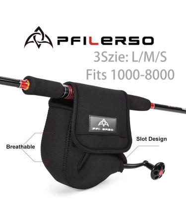 PFIERSO 3Pcs Fishing Reel Covers - 3 Sizes Protective Case for Spinning, Baitcasting, Trolling Reels - Fits 1000-8000 Series - Fishing Bag Accessories - Buy Online on GoSupps.com
