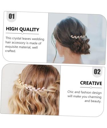 Angoily Bridal Hair Accessories Crystal Wedding Hair Accessory Pearl Hair Barrettes Crystal Hair Clips Pearl Hair Accessories for Women Rhinestones Zinc Alloy Women's Hair Comb - Buy Online on GoSupps.com