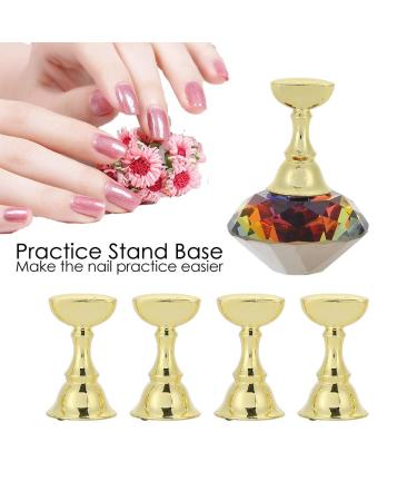 Exquisite DIY Nail Art Stand - Professional Practice Display for Home & Salon Use | Flame Base | Durable Plastic & Alloy - Buy Online on GoSupps.com