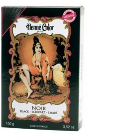 Henn Color Henna Powder Black 100 g Black 100 g (1 pack) - Buy Online on GoSupps.com