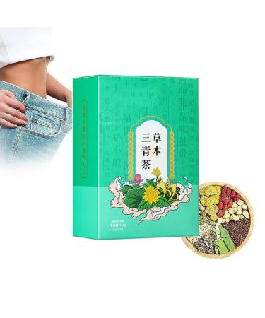 Herbal Three Green Tea Herbal Three Cleansing Tea Herbal Liver Protection Tea Herbal Three Qing Cha Chinese Herbal Tea for Liver Care and Dry Mouth (1box)