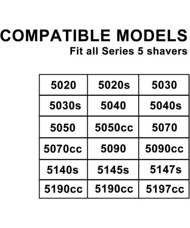 T tes De Rechange 52S Compatibles Avec Braun Rasoir lectrique S rie 5 5090 5040 5140s 5030s 5147s 5145s Tondeuse Barbe 5195cc 2pcs - Buy Online on GoSupps.com