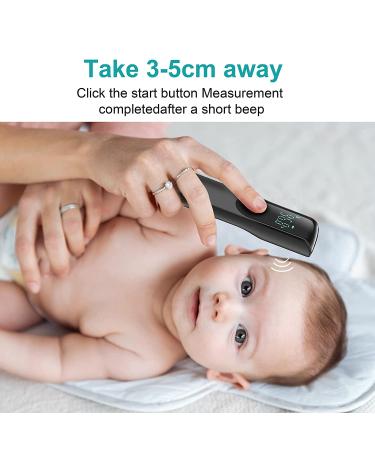 KISSBOBO Touchless Forehead Thermometer - Instant Accurate Reading for Adults, Kids & Babies - Digital Infrared with Fever Indicator - Buy Online on GoSupps.com
