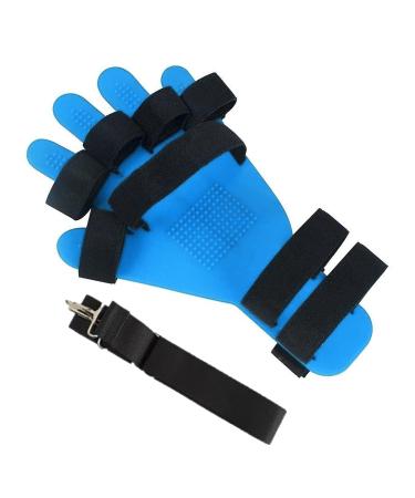 Finger Training Device Adult Elderly Fingerboard Rehabilitation Night Immobilizer Wrap Support Recovery Arthritis Brace Equipment blue