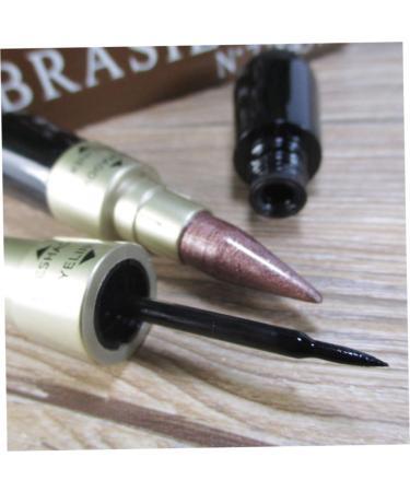6PCS/SET 2 In 1 Double Eyeliner Eyeshadow Combination Waterproof Black Eye Liner Pen Quick Dry Colorful Eyeshadow High Pigmented Eye Powder Cosmetic Set eyeliner waterproof - Buy Online on GoSupps.com