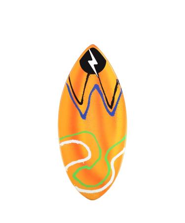 Zap Skimboards - Classic Series Wedge Medium Skimboard 45" (1/2" Thick) - Assorted Colors - Continuous Core with E-Glass Wrap, Polyester Resin, and TuffCoat Gloss Finish